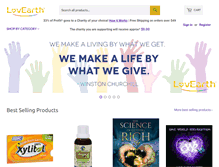 Tablet Screenshot of lovearth.com